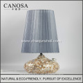 Canosa ECO-Friendly chinese seashell table lamp with ceramics pedestal